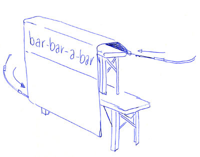 Bar-bar-a-bar Zeichnung